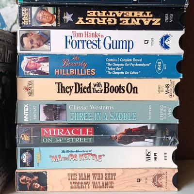 LOT 117: Large Collection of Western VHS Tapes, Cassettes & Tex Ritter Record