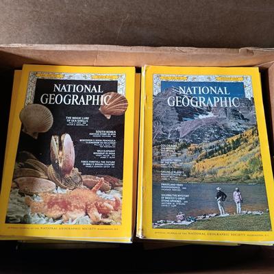 LOT 119: Large Collection of Vintage National Geographic Magazines 1960s - 1980s