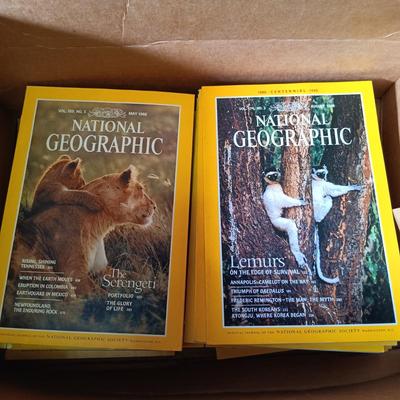 LOT 119: Large Collection of Vintage National Geographic Magazines 1960s - 1980s