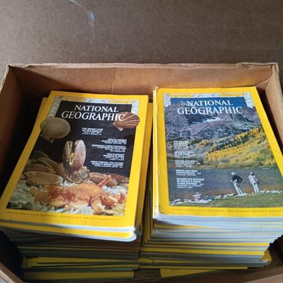 LOT 119: Large Collection of Vintage National Geographic Magazines 1960s - 1980s