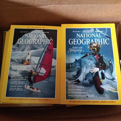 LOT 119: Large Collection of Vintage National Geographic Magazines 1960s - 1980s