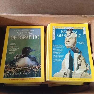 LOT 119: Large Collection of Vintage National Geographic Magazines 1960s - 1980s