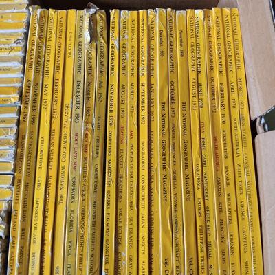 LOT 120: Large Collection of Vintage National Geographic Magazines 1940s - 1970s