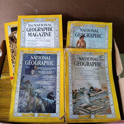 LOT 120: Large Collection of Vintage National Geographic Magazines 1940s - 1970s