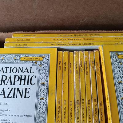 LOT 121: Large Collection of National Geographic Magazines 1950s - 1960s