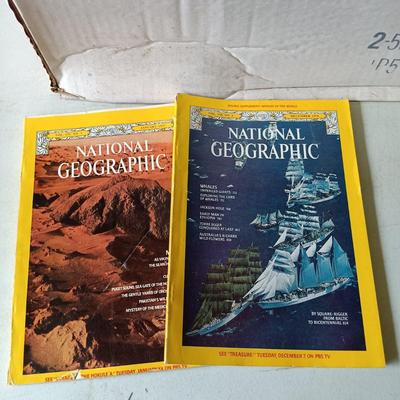 LOT 122: Large Collection of National Geographic Magazines 1970s - 1980s