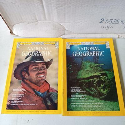 LOT 122: Large Collection of National Geographic Magazines 1970s - 1980s