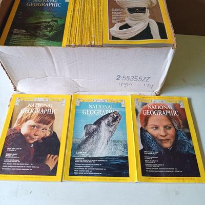 LOT 122: Large Collection of National Geographic Magazines 1970s - 1980s