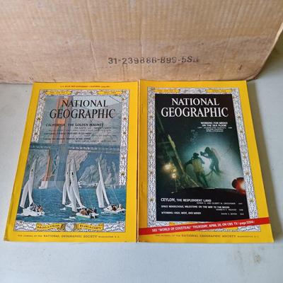 LOT 123: Large Collection of National Geographic Magazines 1960s - 1970s