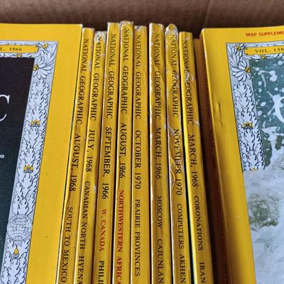 LOT 123: Large Collection of National Geographic Magazines 1960s - 1970s