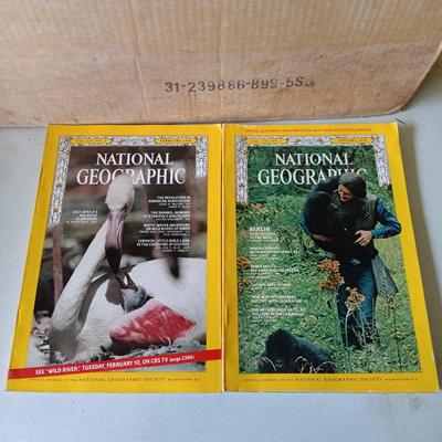 LOT 123: Large Collection of National Geographic Magazines 1960s - 1970s