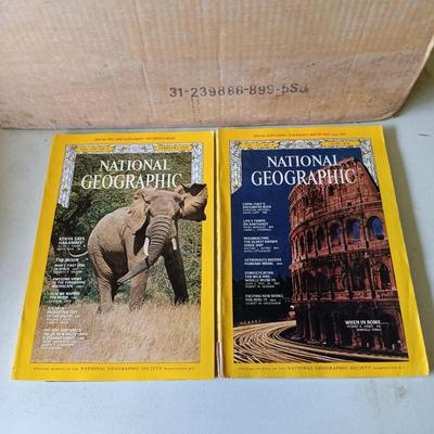 LOT 123: Large Collection of National Geographic Magazines 1960s - 1970s