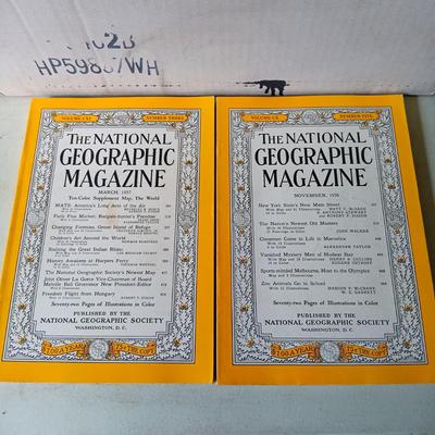 LOT 124: Large Collection of National Geographic Magazines 1950s - 1960s