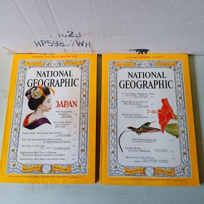 LOT 124: Large Collection of National Geographic Magazines 1950s - 1960s