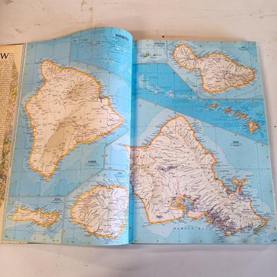 LOT 126: National Geographic 1975 Atlas of the World, On Assignment Board Game & Magazines on CD-ROM