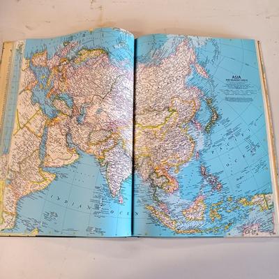 LOT 126: National Geographic 1975 Atlas of the World, On Assignment Board Game & Magazines on CD-ROM