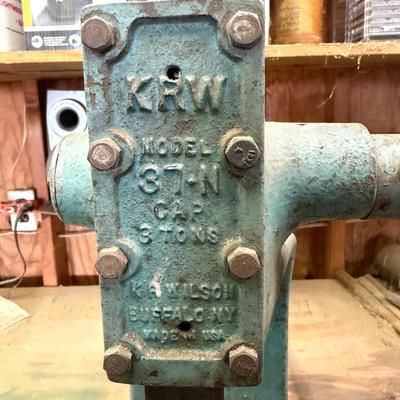 LOT 134: Arbor Press - Bolted to Bench