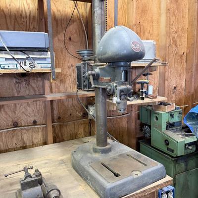 LOT 137 - Delta Milwaukee Drill Press w/ accessories - Heavy Duty