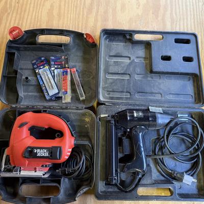 LOT 143 - Craftsman Electric Brad Nailer & Black & Decker Jigsaw