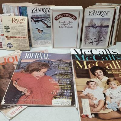 LOT 144: Vintage McCall's and Women's Journal Magazines 1960s with Yankee 1970s - 1980s