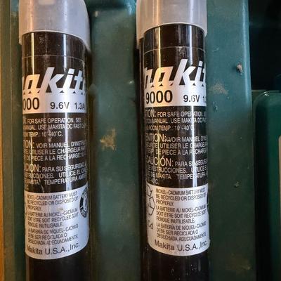 LOT 146 - Makita Cordless Drill, Dewalt Hammer Drill, & Auger Drill Bit Set