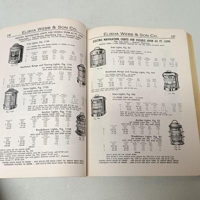 LOT 147: Elisha Webb & Son Co. Ship Equipment Catalog, Old Ironsides Sketchbook, Sun Shipbuilding and Lodge 802 Agreement Programs...