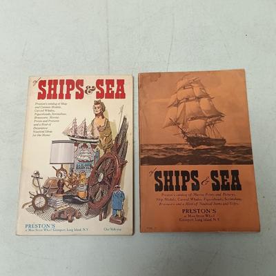 LOT 147: Elisha Webb & Son Co. Ship Equipment Catalog, Old Ironsides Sketchbook, Sun Shipbuilding and Lodge 802 Agreement Programs...