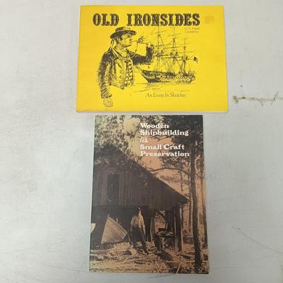 LOT 147: Elisha Webb & Son Co. Ship Equipment Catalog, Old Ironsides Sketchbook, Sun Shipbuilding and Lodge 802 Agreement Programs...