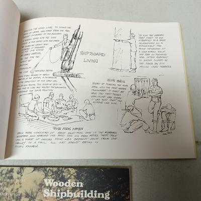 LOT 147: Elisha Webb & Son Co. Ship Equipment Catalog, Old Ironsides Sketchbook, Sun Shipbuilding and Lodge 802 Agreement Programs...