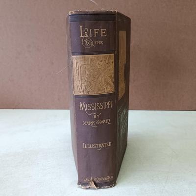 LOT 155: Mark Twain's Life on the Mississippi 1883 Illustrated James R. Osgood and Co.