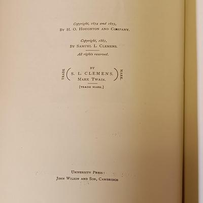 LOT 155: Mark Twain's Life on the Mississippi 1883 Illustrated James R. Osgood and Co.