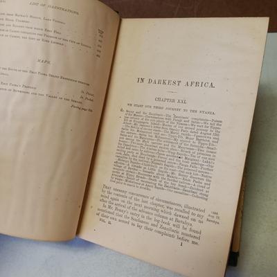 LOT 156: Henry M. Stanley's In Darkest Africa 1890 Vol II, Abbot's Panama and the Canal 1913 & More