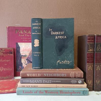 LOT 156: Henry M. Stanley's In Darkest Africa 1890 Vol II, Abbot's Panama and the Canal 1913 & More