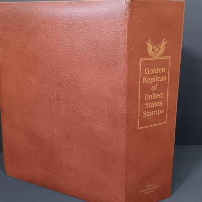 LOT 159: Postal Commemorative Society 22kt Gold Proof Replicas of US Stamps (24 Pages)