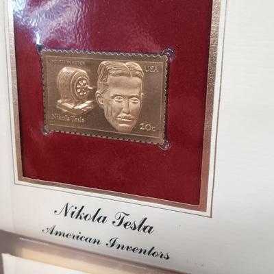 LOT 159: Postal Commemorative Society 22kt Gold Proof Replicas of US Stamps (24 Pages)