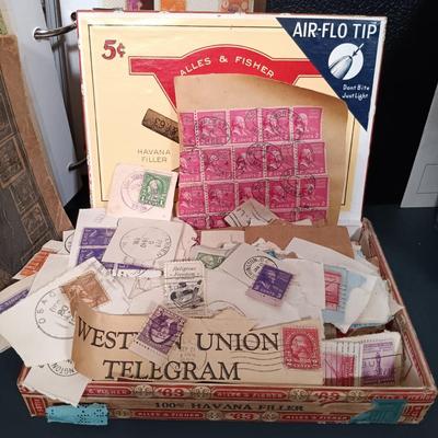LOT 160: Large Collection of Antique and Vintage Stamps