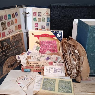 LOT 160: Large Collection of Antique and Vintage Stamps