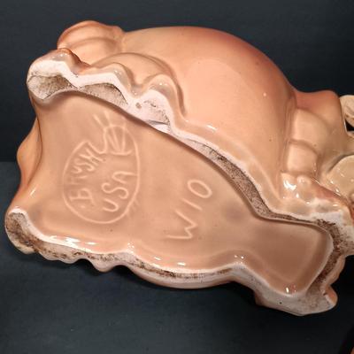 LOT 161: Vintage Brush USA W10 Pottery Cow and Cat Cookie Jar