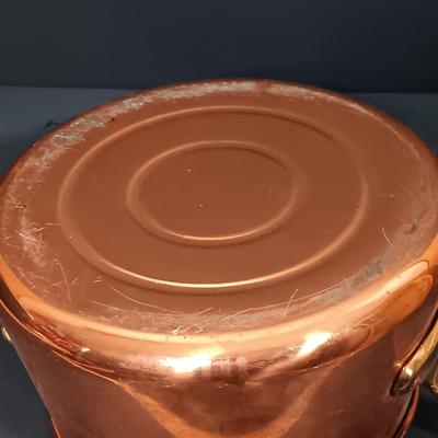 LOT 162: Vintage Copper Double Boiler and Kettle