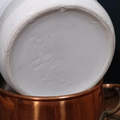 LOT 162: Vintage Copper Double Boiler and Kettle