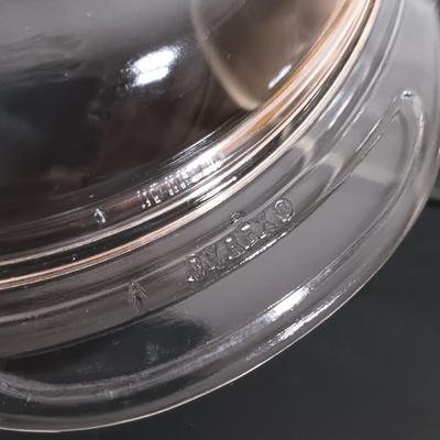 LOT 164: Vintage Pyrex and Anchor Hawking Brown Glass Cookware with Pyrex Small Clear Casserole Dish
