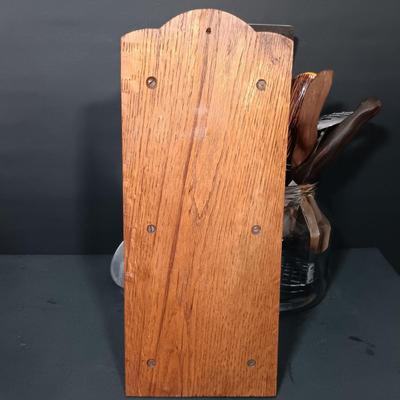 LOT 168: Vintage Veggie Nesting Bowls, Cutco Kitchen Utensils, Wooden Dixie Cup Dispenser & More