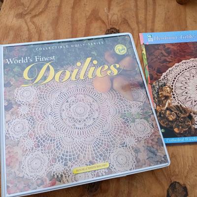 LOT 171: Vintage Spinning Wheel with Embroidery Hoops, Sewing Notions & More