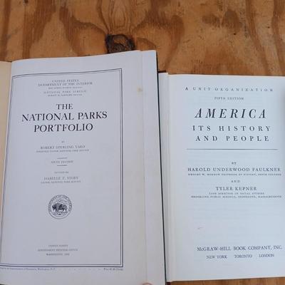 LOT 173: Charles Morris' Decisive Events in the Story of the Great Republic 1891, National Parks Portfolio 1931 & More