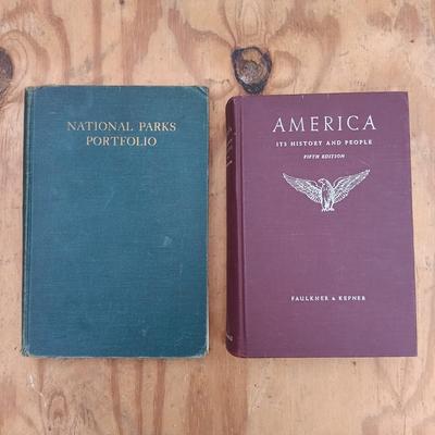 LOT 173: Charles Morris' Decisive Events in the Story of the Great Republic 1891, National Parks Portfolio 1931 & More