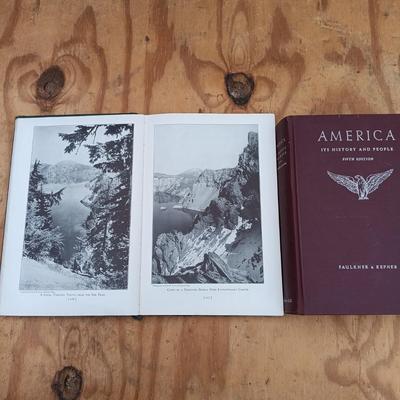 LOT 173: Charles Morris' Decisive Events in the Story of the Great Republic 1891, National Parks Portfolio 1931 & More