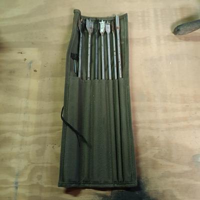 LOT 175: Auger Bits, Drill Bits, Hand Drill, Flat Wood Drill Bits & More