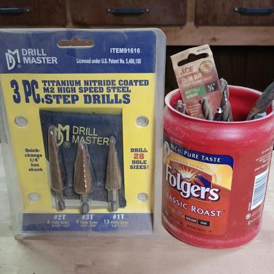LOT 175: Auger Bits, Drill Bits, Hand Drill, Flat Wood Drill Bits & More