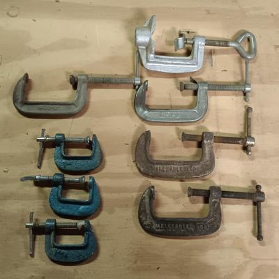 LOT 179: Large Collection of C-Clamps
