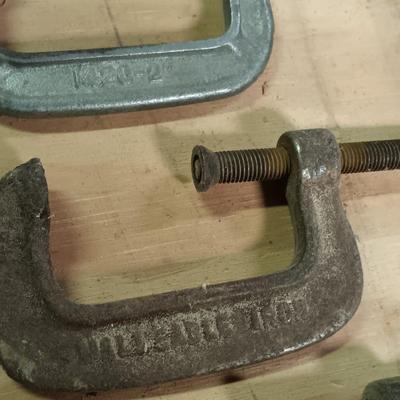 LOT 179: Large Collection of C-Clamps
